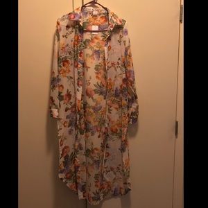 🆕Long Sleeve Sheer Duster💐